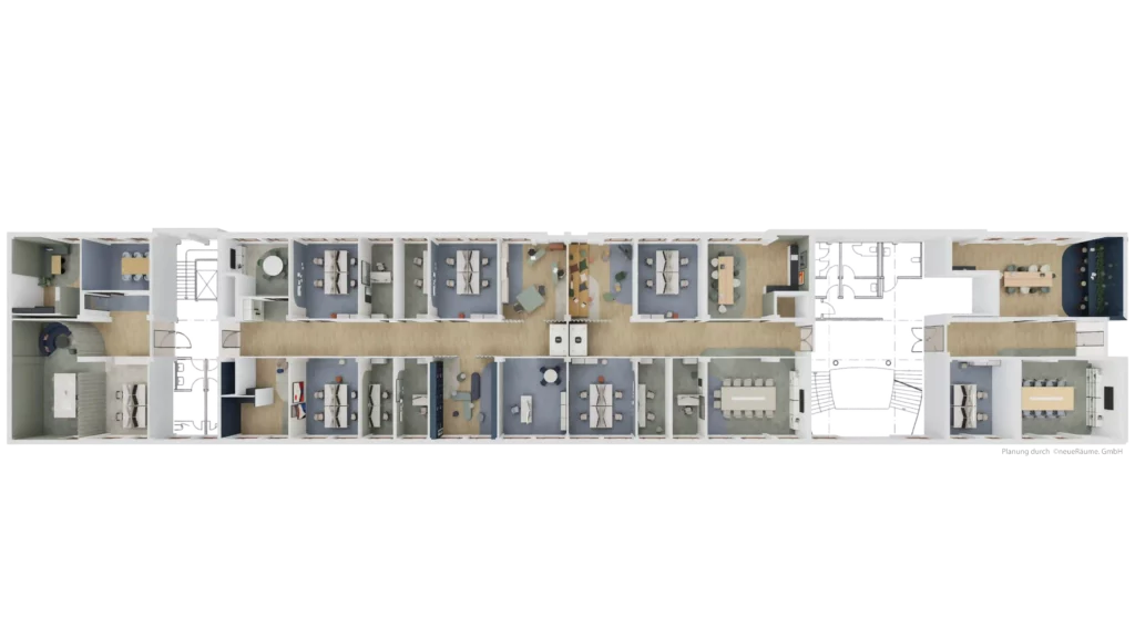 Loftworks Grundriss Beispiel 1.OG geschlossene Variante